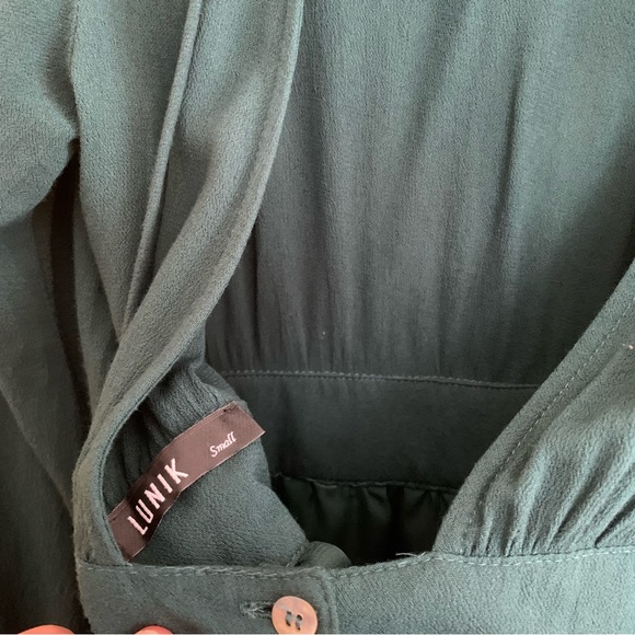 Green Lunik Dress with back tie - Picture 4 of 4